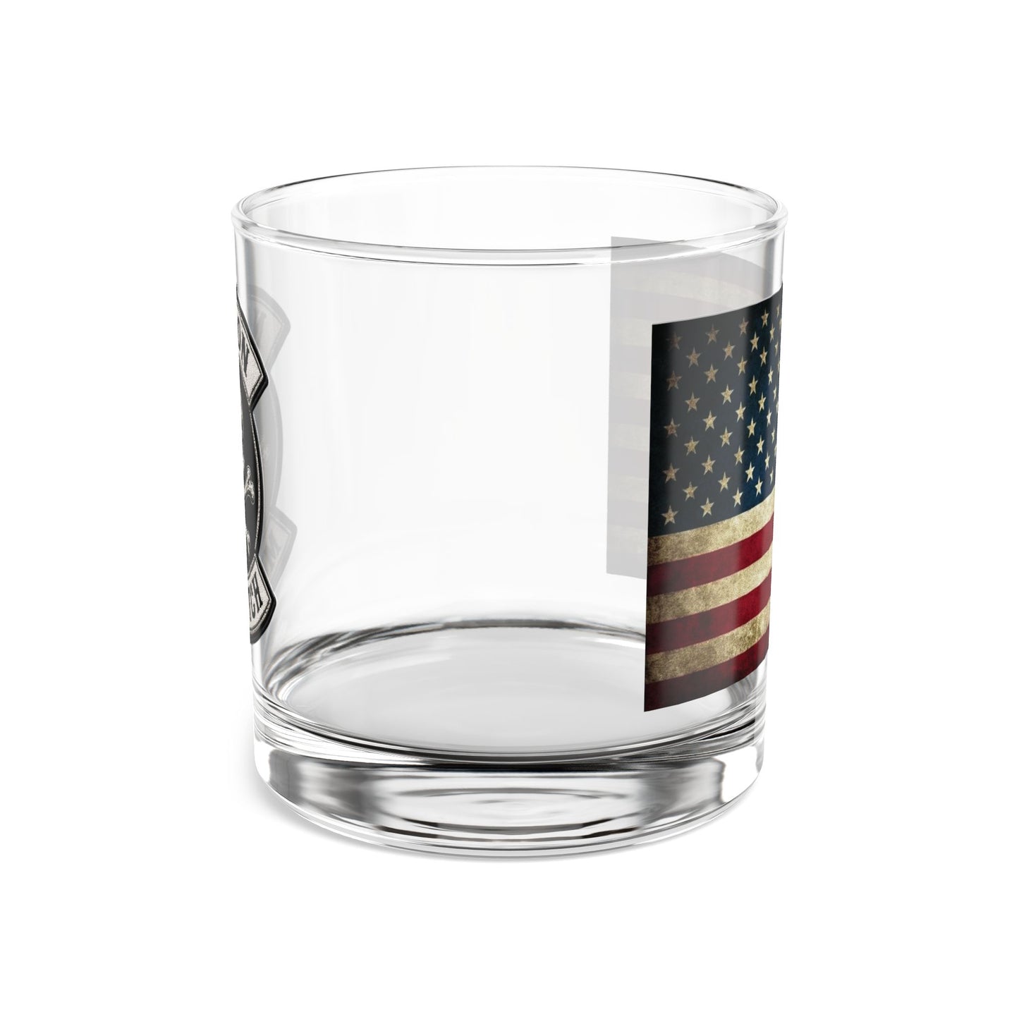 Not On My Watch - U.S. Flag Rocks Glass, 10oz
