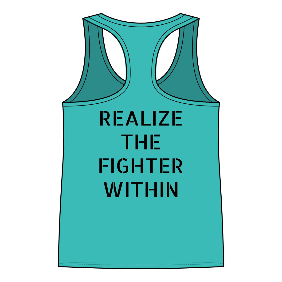 "Realize the Fighter Within" - Not On My Watch - Fitness Tank Top