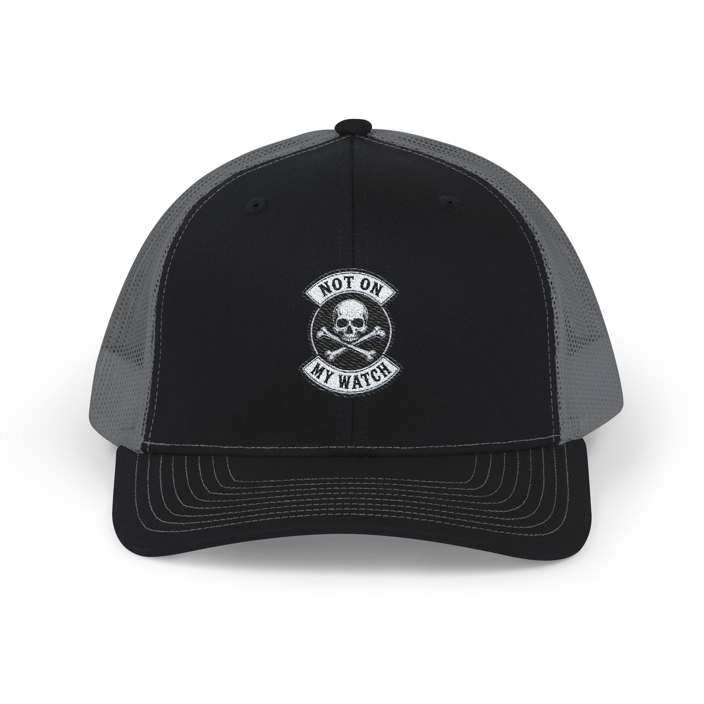 Skull 'Not On My Watch' Trucker Cap