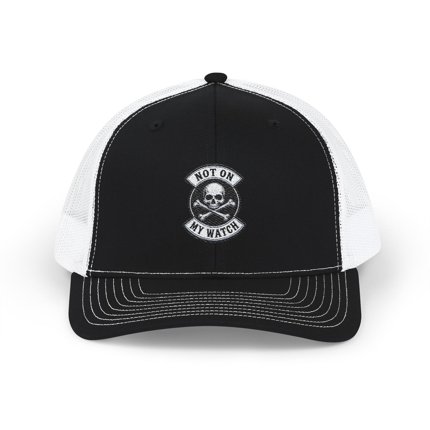 Skull 'Not On My Watch' Trucker Cap