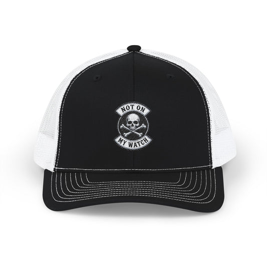 Skull 'Not On My Watch' Trucker Cap