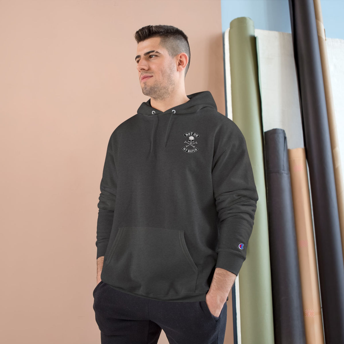 Champion Hoodie — Not On My Watch Logo