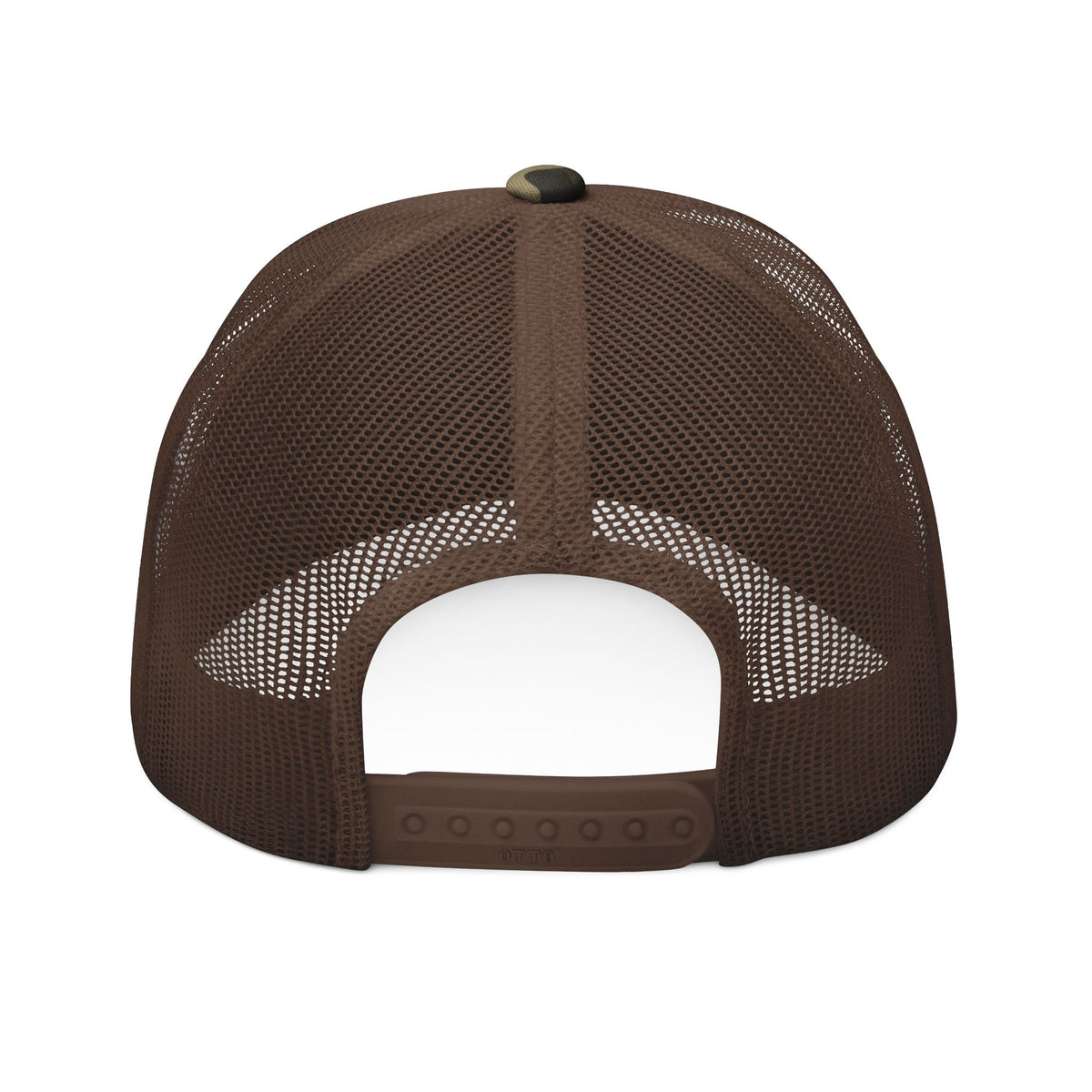 Not On My Watch Camo Mesh Trucker Hat — Black, Brown & Olive Colorways