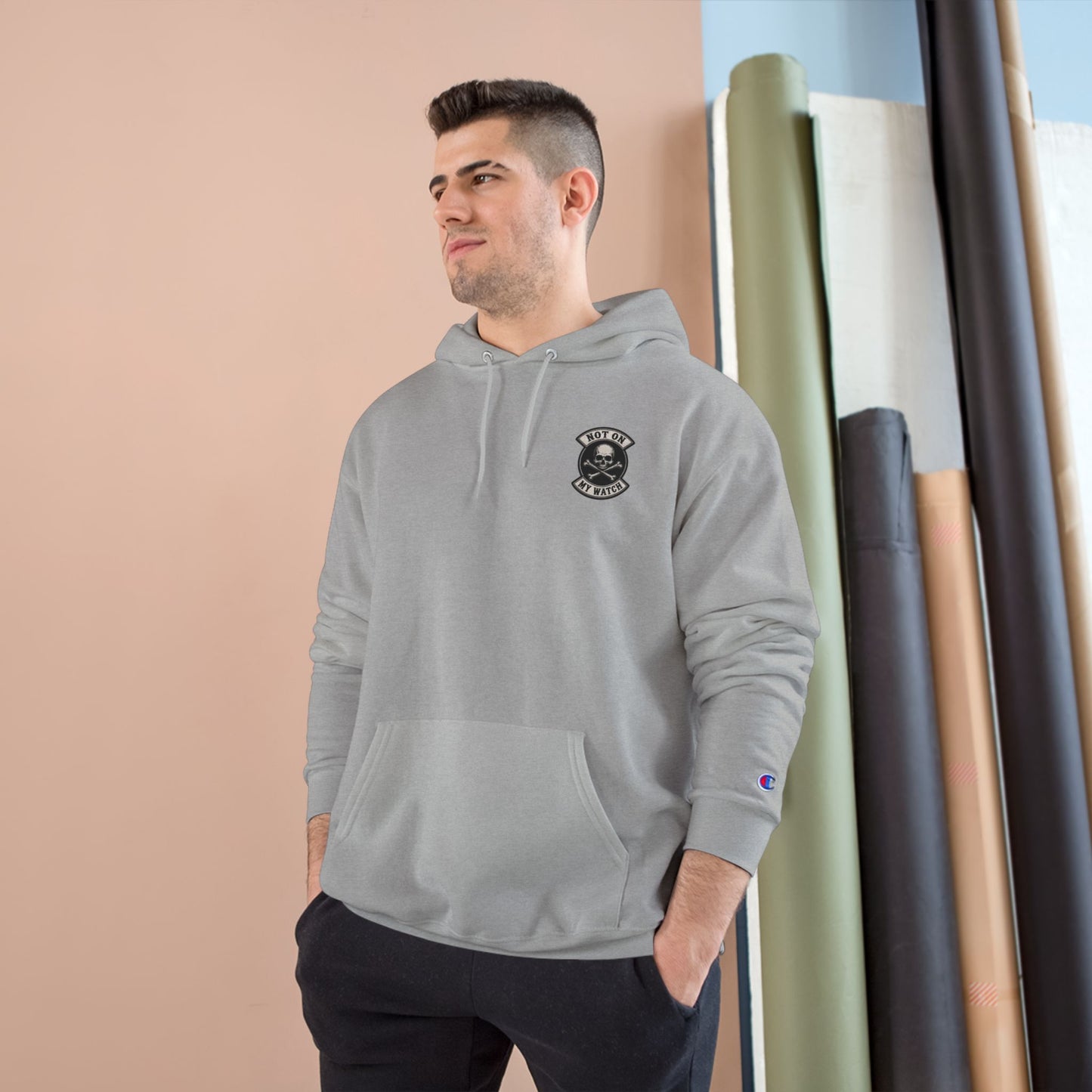 Champion Hoodie — Vintage Not On My Watch Logo Pullover