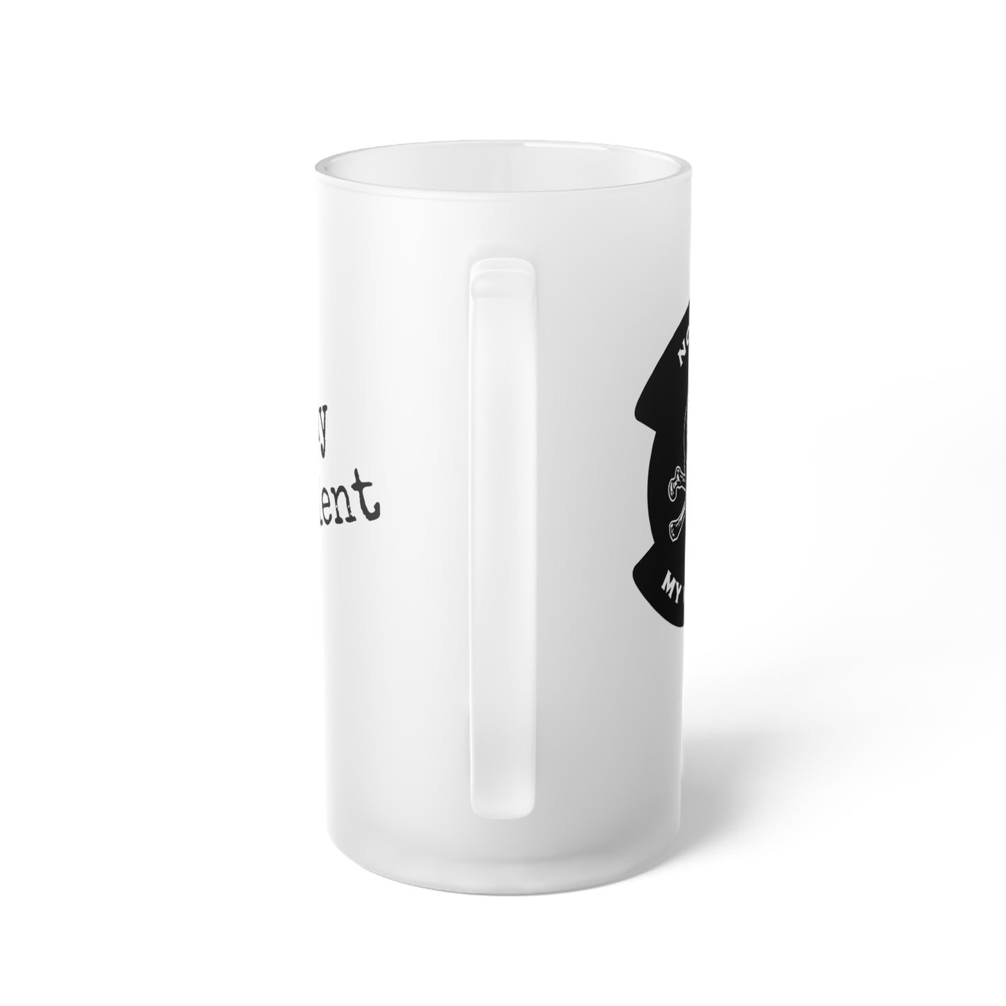 Stay Violent Frosted Glass Beer Mug